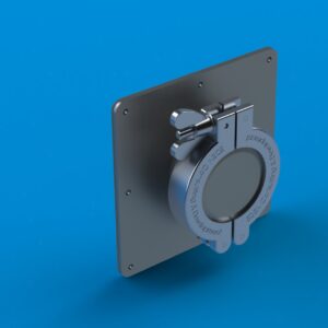 RACCORD PNEUROP À EMBOUT À RIVETER (POPER) MUNI D’UN JOINT VITON PLAT POUR INTERFACE PLATE